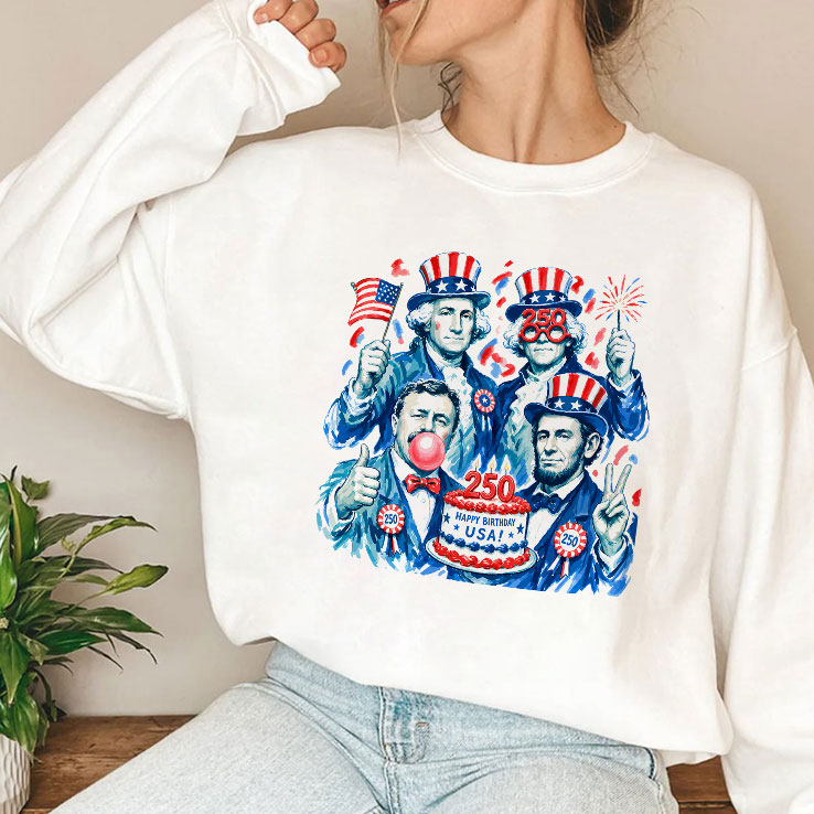Funny Founding Fathers America 250th Anniversary Shirt Unisex