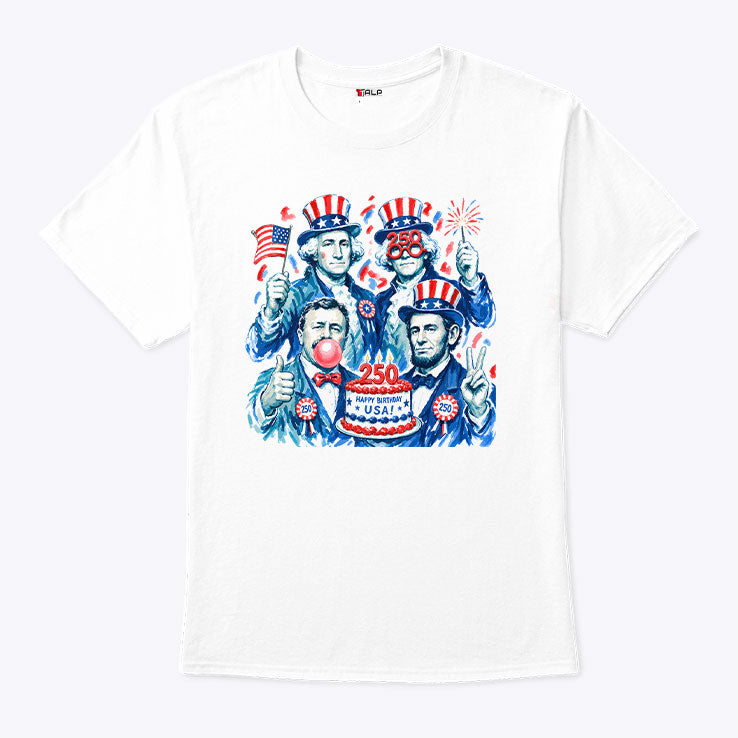 Funny Founding Fathers America 250th Anniversary Shirt Unisex