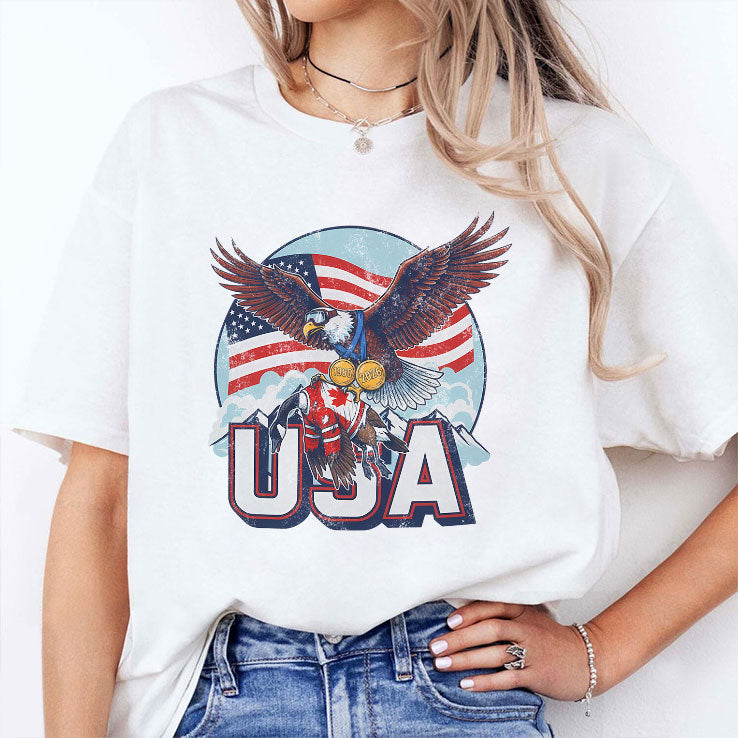 Funny USA Ice Hockey Eagle USA Champions 2026 Shirt Unisex