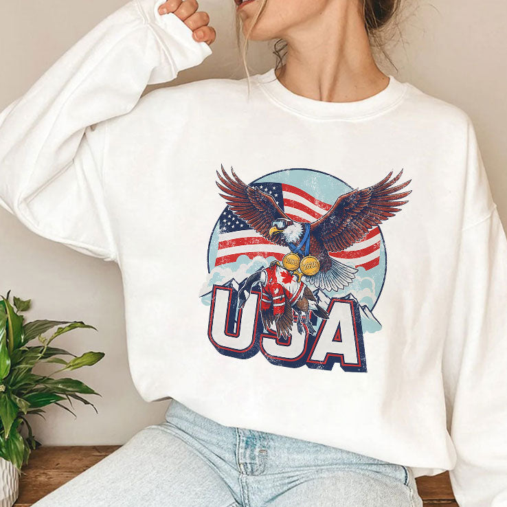 Funny USA Ice Hockey Eagle USA Champions 2026 Shirt Unisex