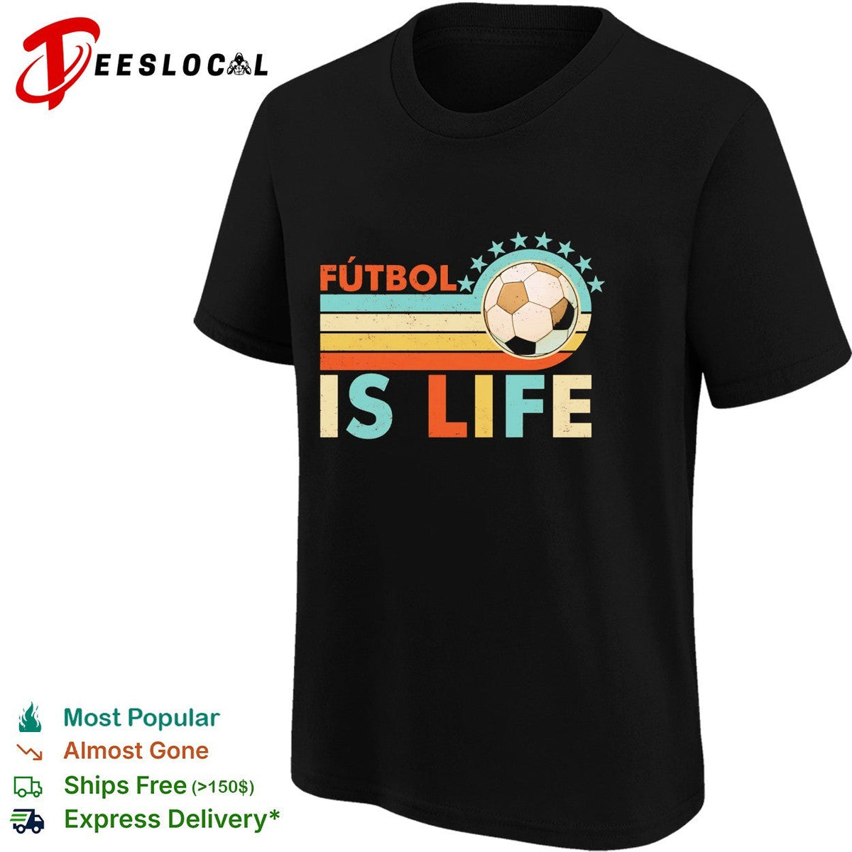 Futbol is life football vintage shirt Unisex
