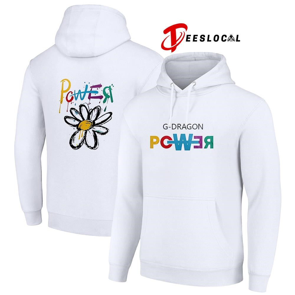 G Dragon Power world tour flower handraw graphic shirt Unisex