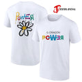 G Dragon Power world tour flower handraw graphic shirt Unisex