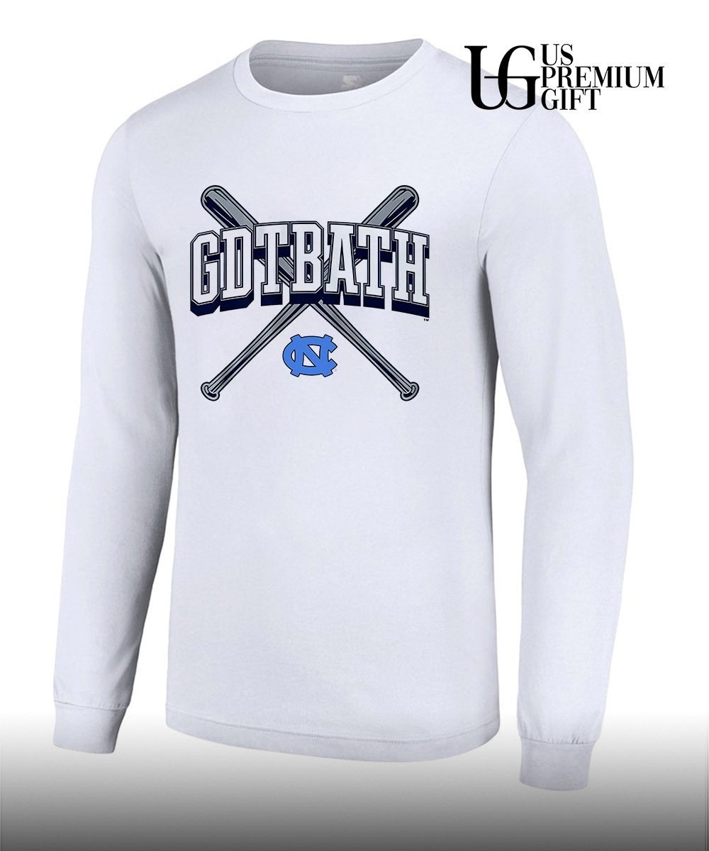 GDTBATH North Carolina Tar Heels Baseball shirt Unisex