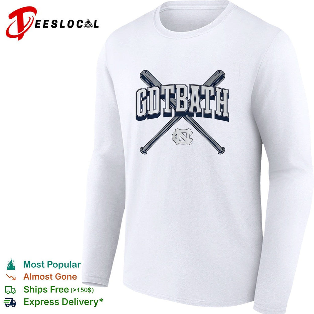 GDTBATH North Carolina Tar Heels crossed bats fan slogan shirt Unisex