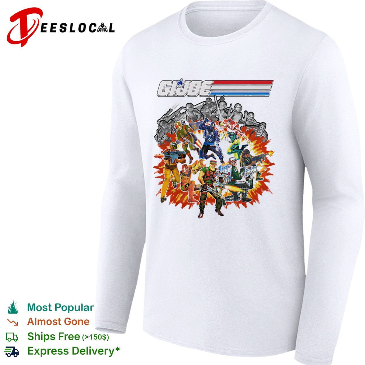 GI Joe A Real American Hero Action Force 80s Cartoon Nostalgia Retro shirt Unisex