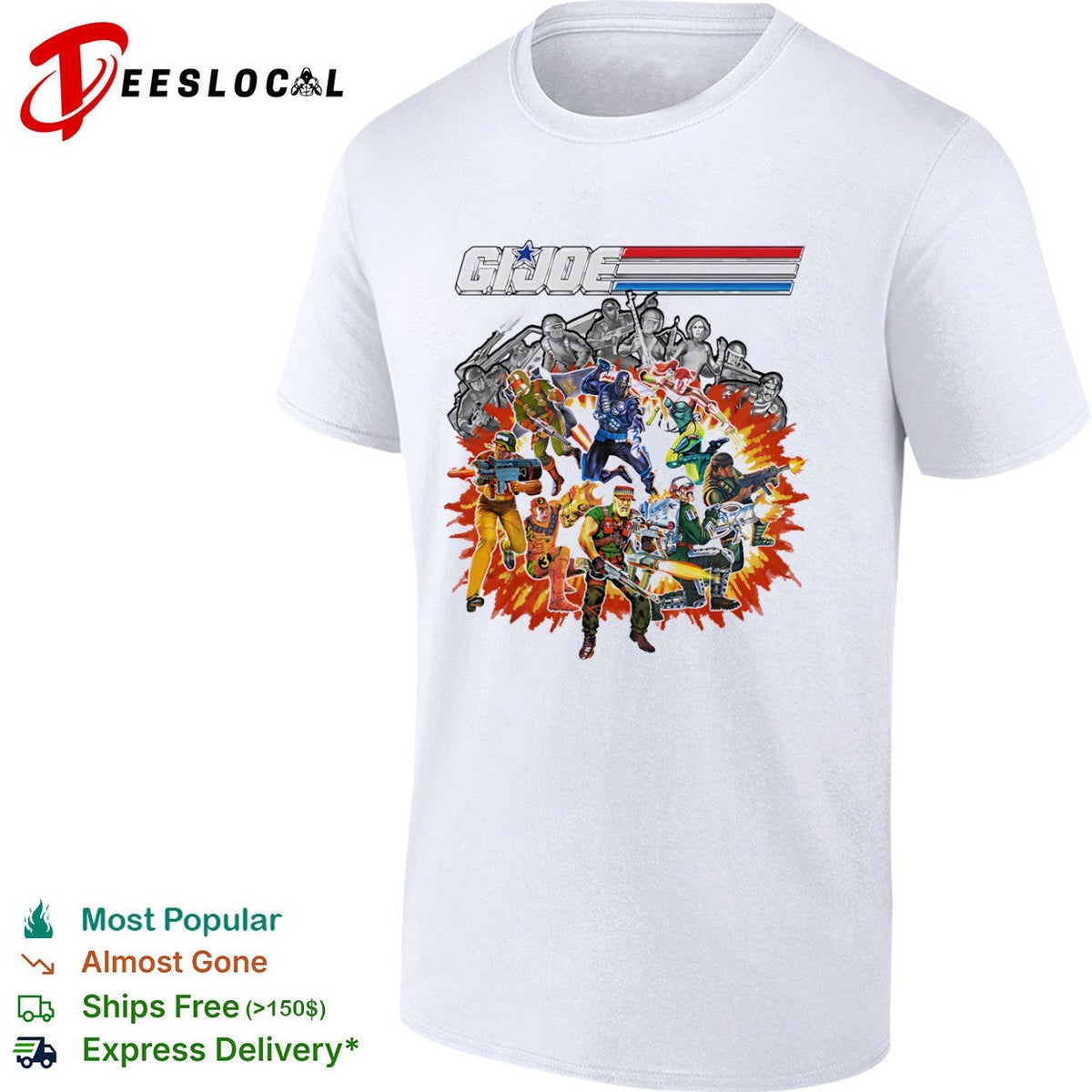 GI Joe A Real American Hero Action Force 80s Cartoon Nostalgia Retro shirt Unisex