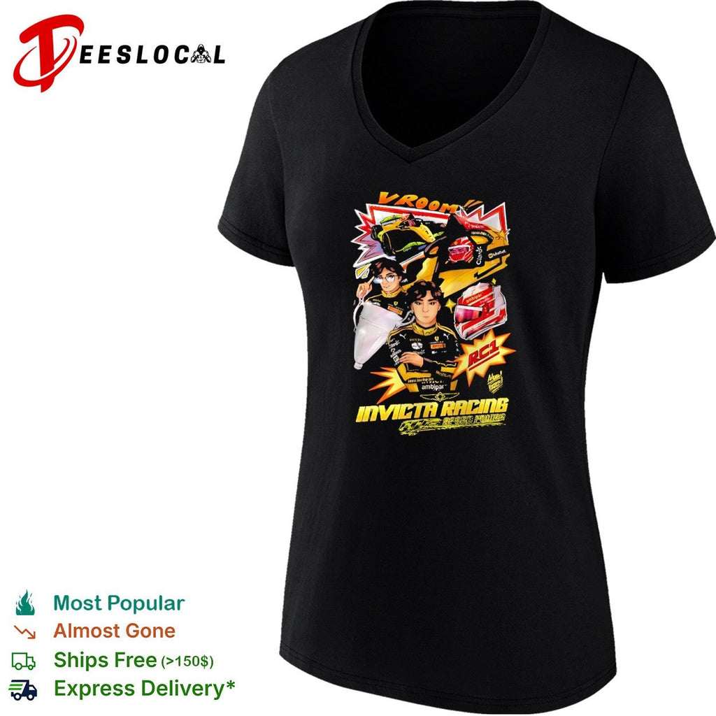 Gabriel Bortoleto Invicta Racing Vroom RC1 Formula 2 shirt Unisex
