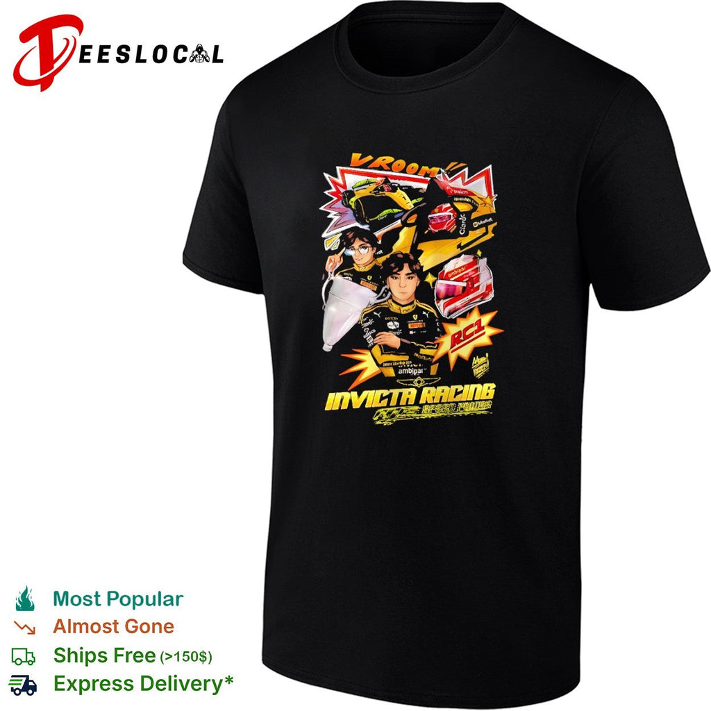 Gabriel Bortoleto Invicta Racing Vroom RC1 Formula 2 shirt Unisex
