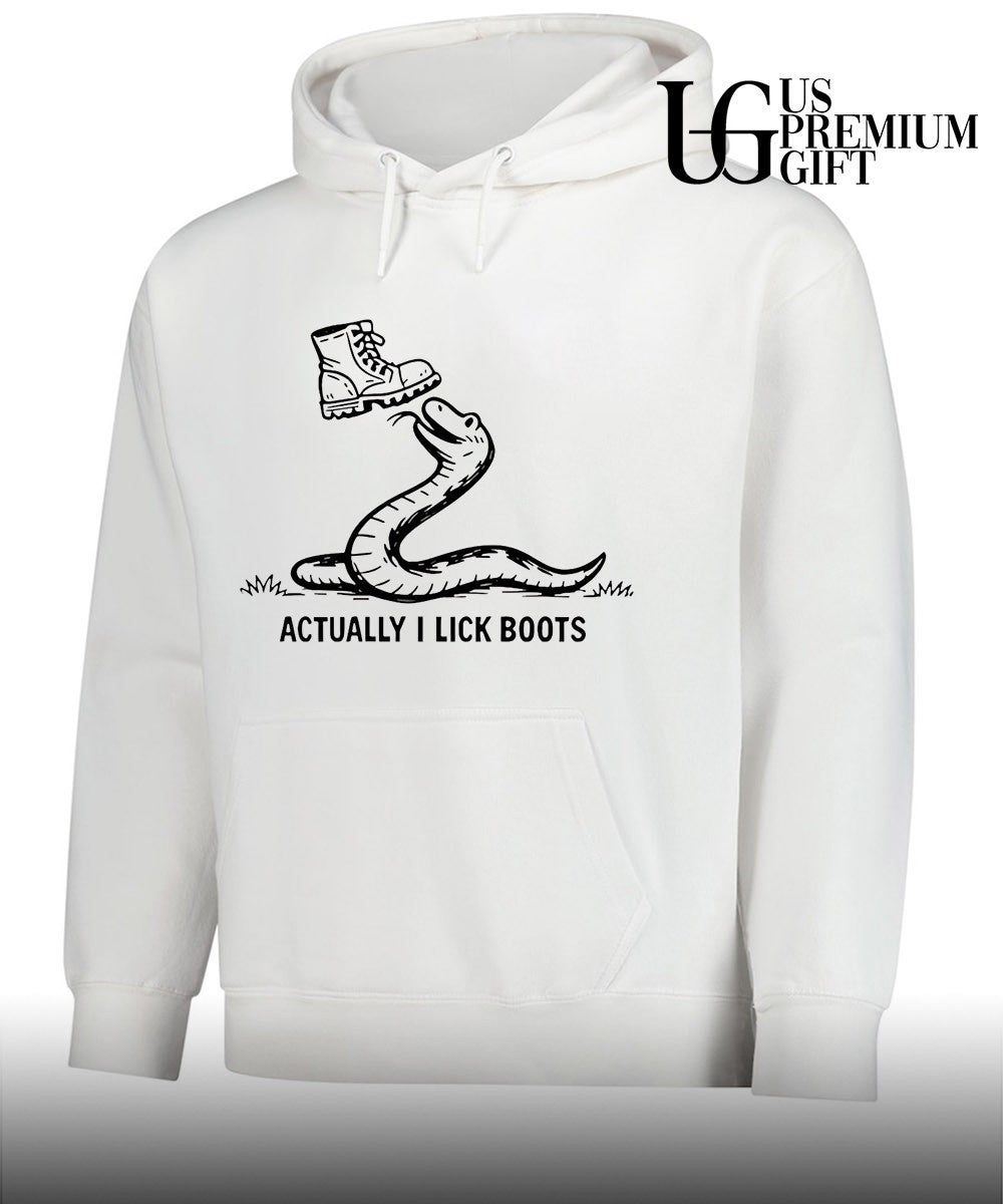 Gadsden Flag Snake Actually I Lick Boots shirt Unisex