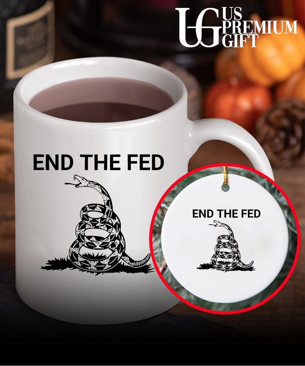 Gadsden Flag Snake End The Fed shirt Unisex