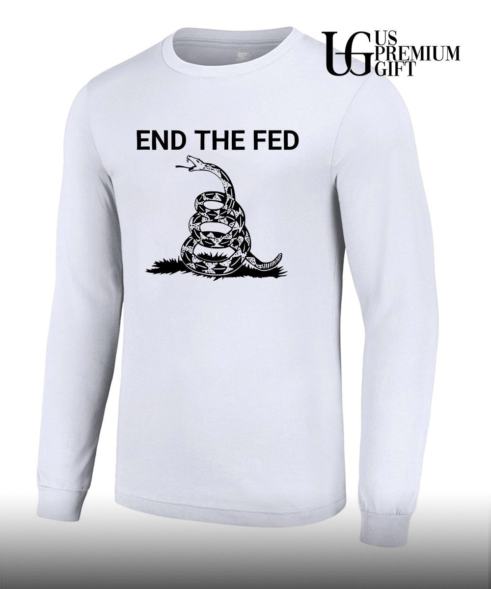 Gadsden Flag Snake End The Fed shirt Unisex