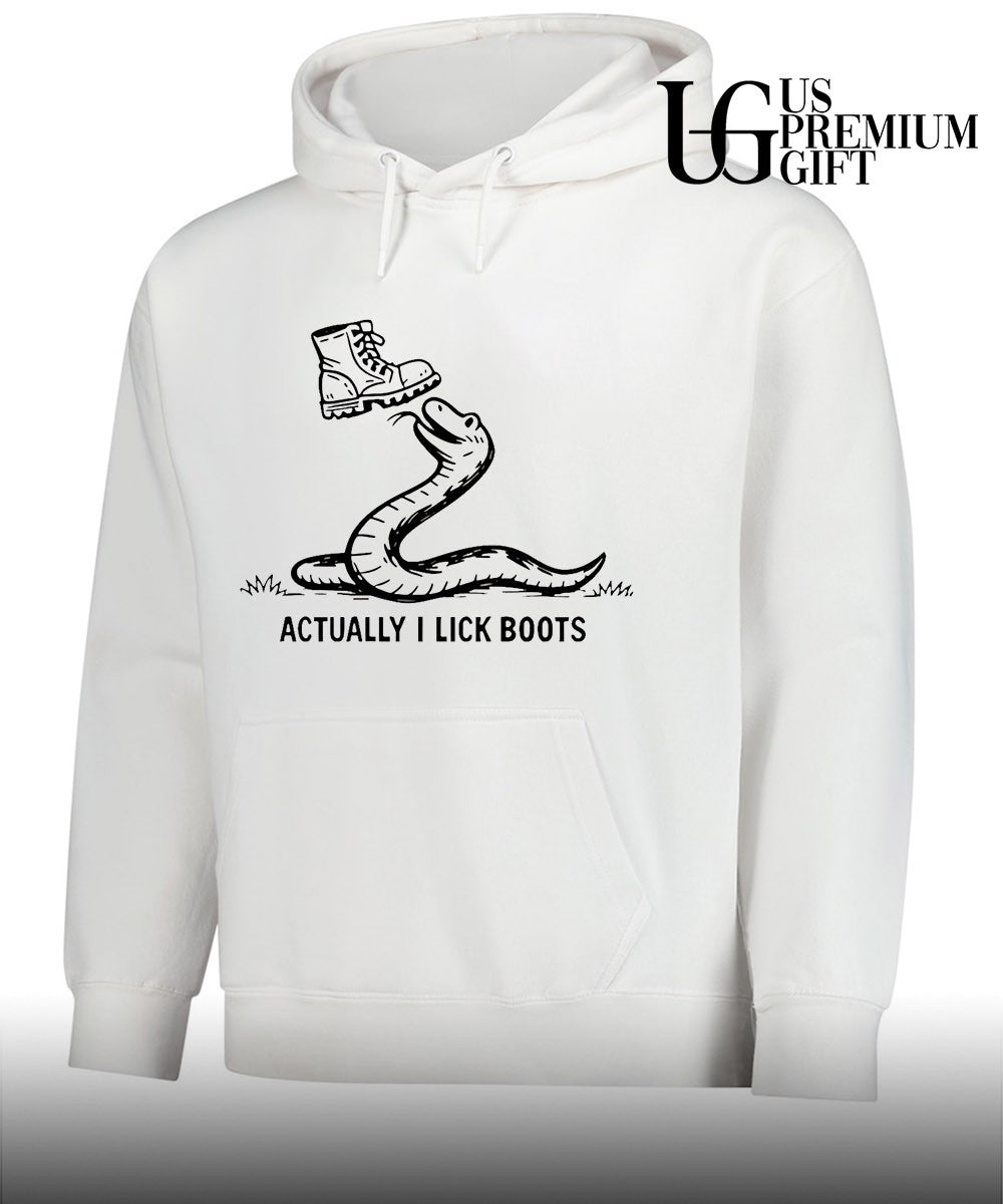 Gadsden Snake Boot Symbolism Actually I Lick Boots shirt Unisex