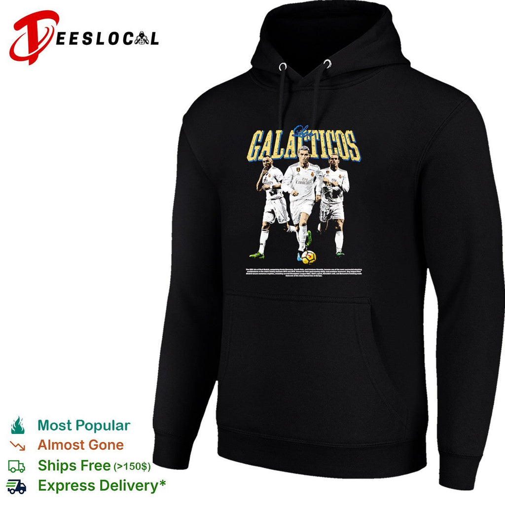 Galacticos Real Madrid Benzema Ronaldo Bale portrait shirt Unisex