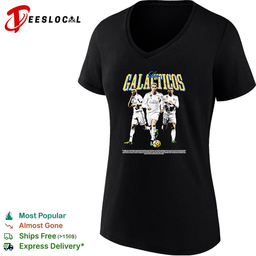Galacticos Real Madrid Benzema Ronaldo Bale portrait shirt Unisex