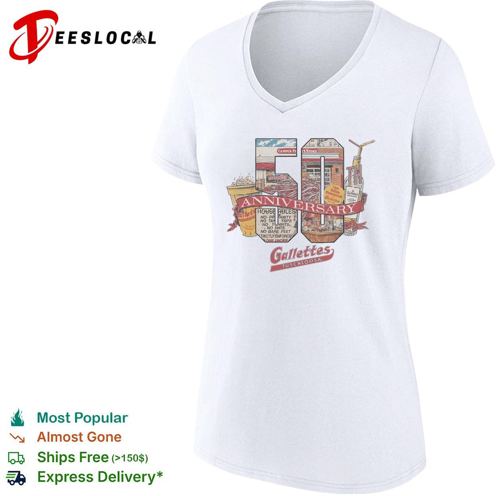 Gallettes Tuscaloosa 50th Anniversary House Rules I Got Yellow Hammered shirt Unisex
