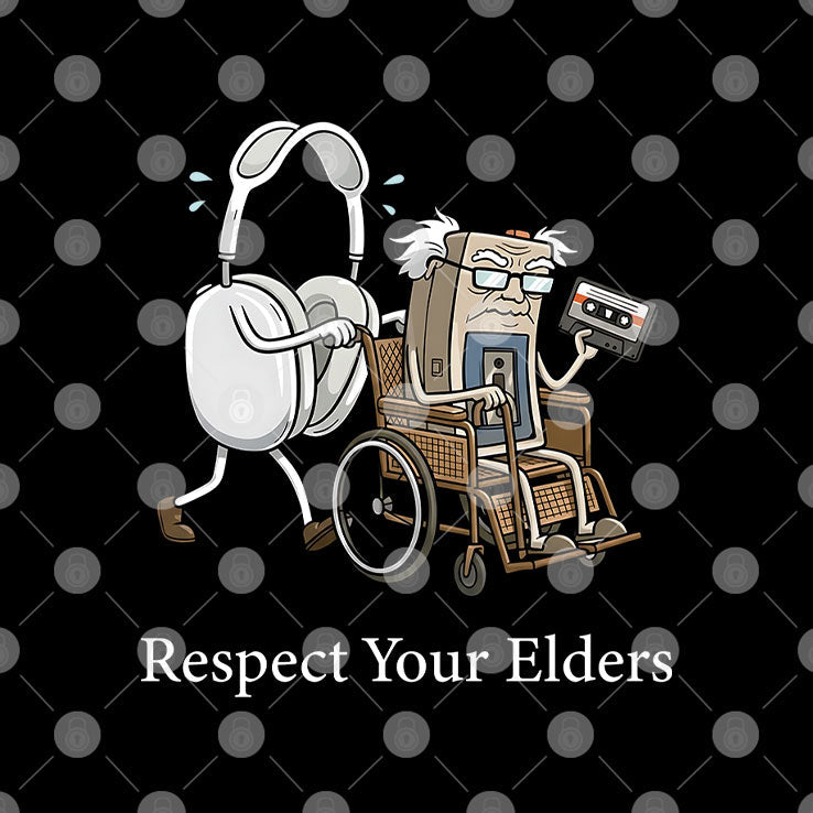 Gaming & Tech Focus Respect Your Elders T Shirt Unisex