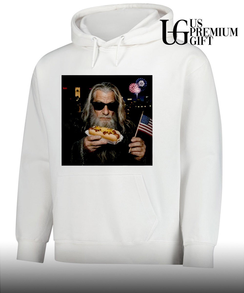 Gandalf Wizard Hot Dog 4th Of July shirt Unisex