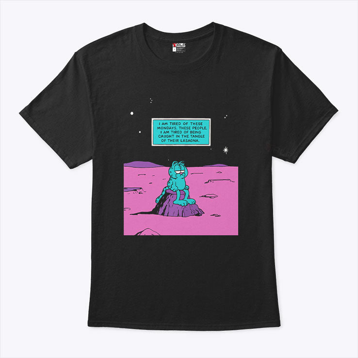 Garfield I Am Tired Of These Mondays T Shirt Unisex