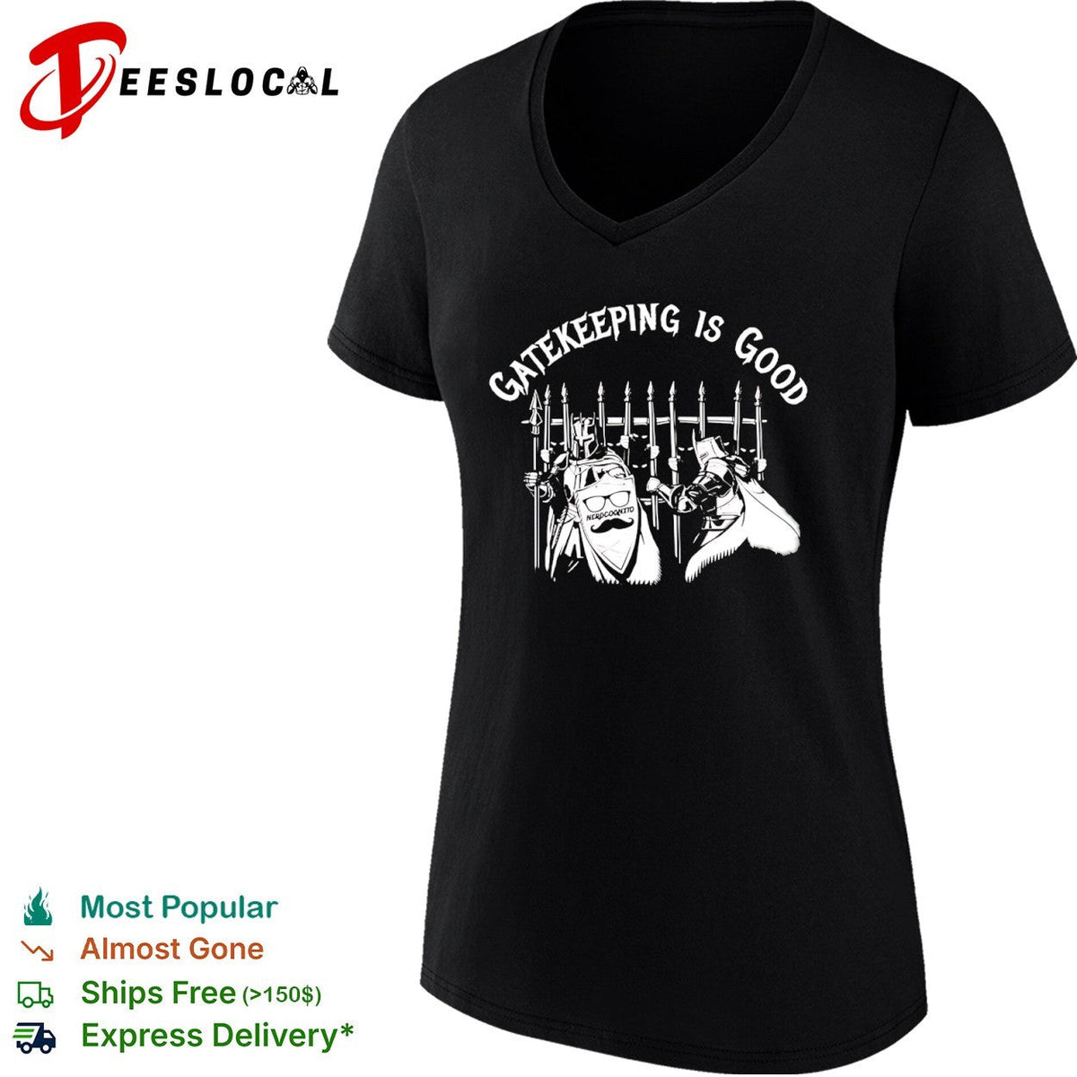 Gatekeeping is good nerdcognito knights gate shirt Unisex