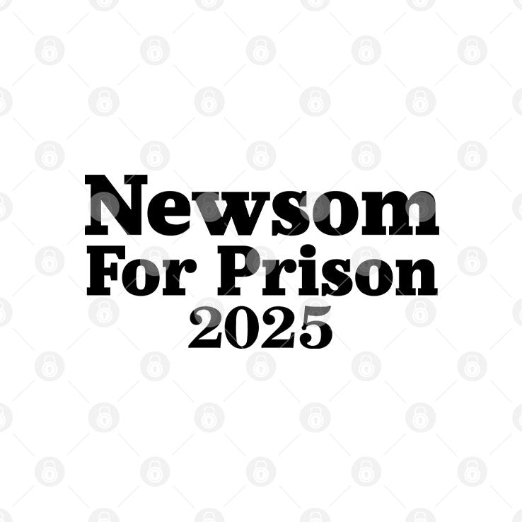 Gavin Newsom For Prison 2025 T Shirt Unisex
