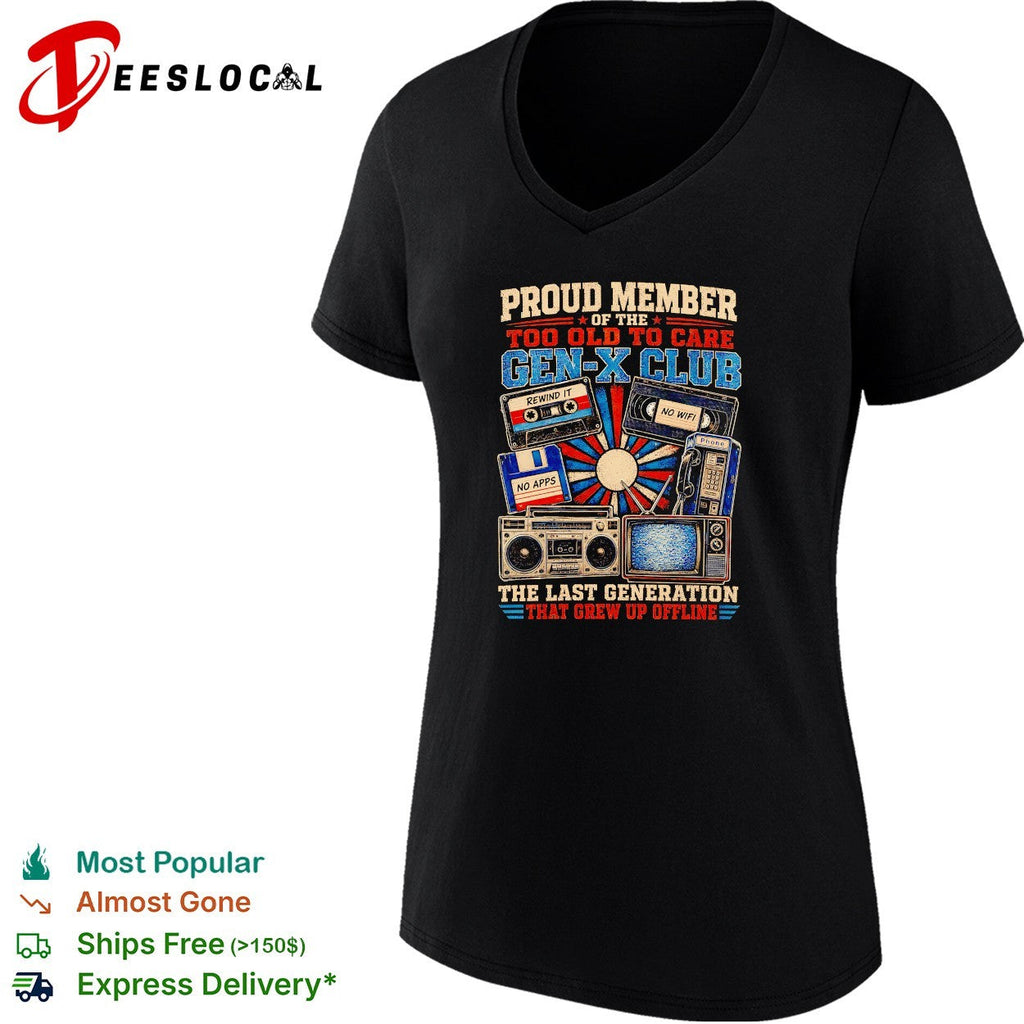 Gen x club the last generation that grew up offline shirt Unisex