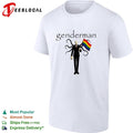 Genderman holding LGBT flag gay shirt Unisex