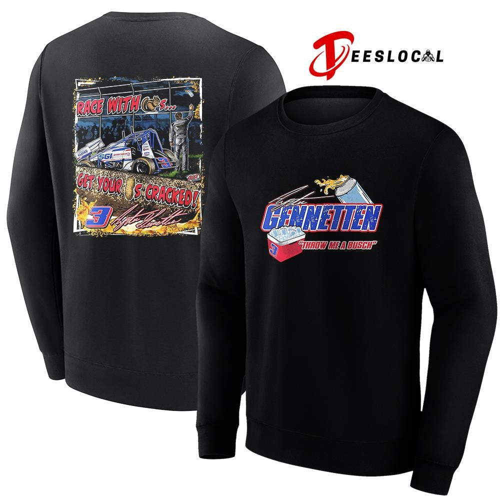 Gennetten throw me a Busch race with squirrels signature shirt Unisex