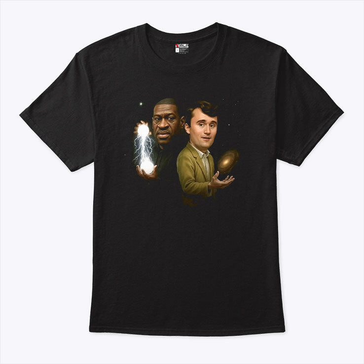 George Floyd And Charlie Kirk Wizard T Shirt Unisex