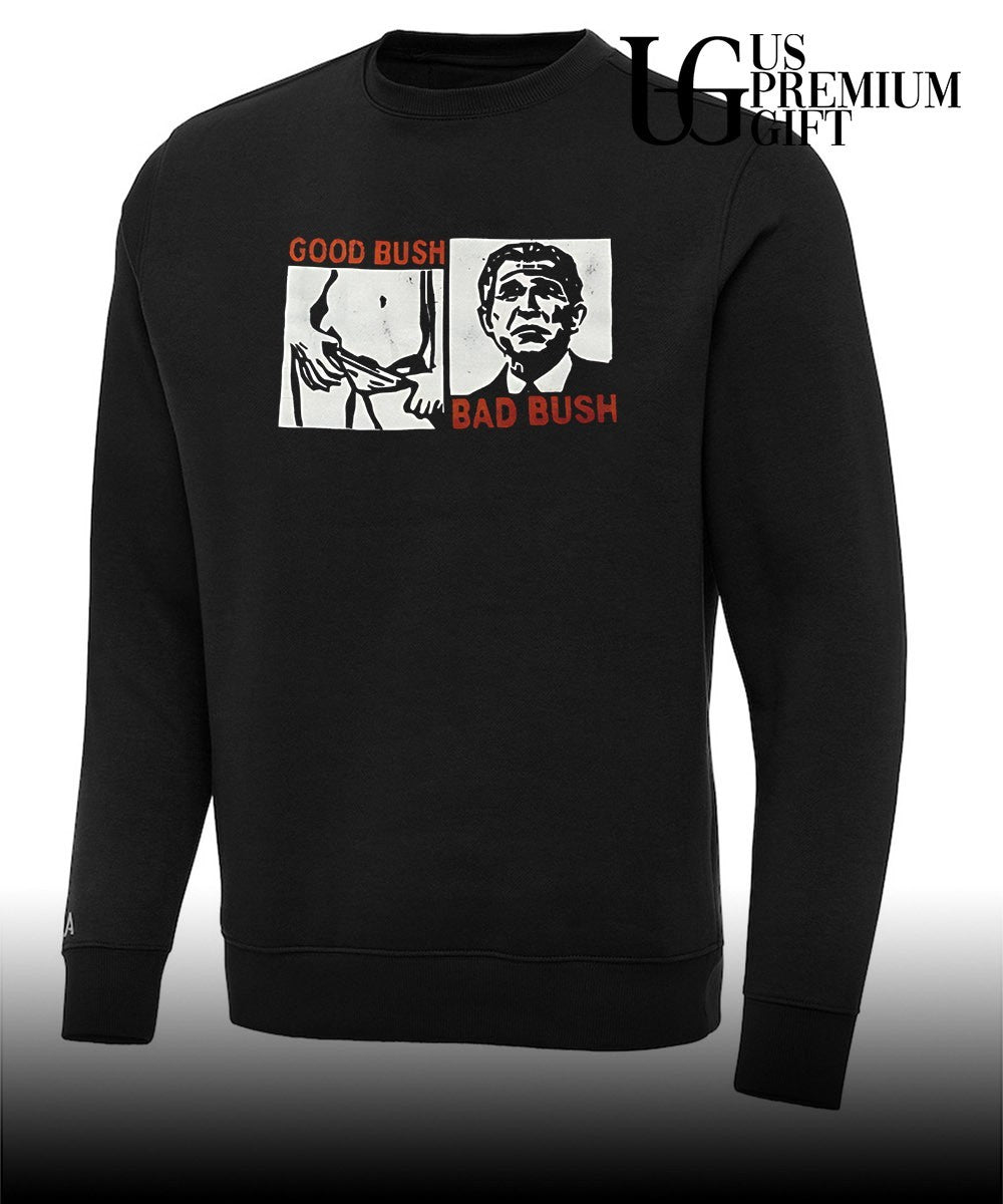 George W. Bush Political Satire Good Bush Bad Bush shirt Unisex