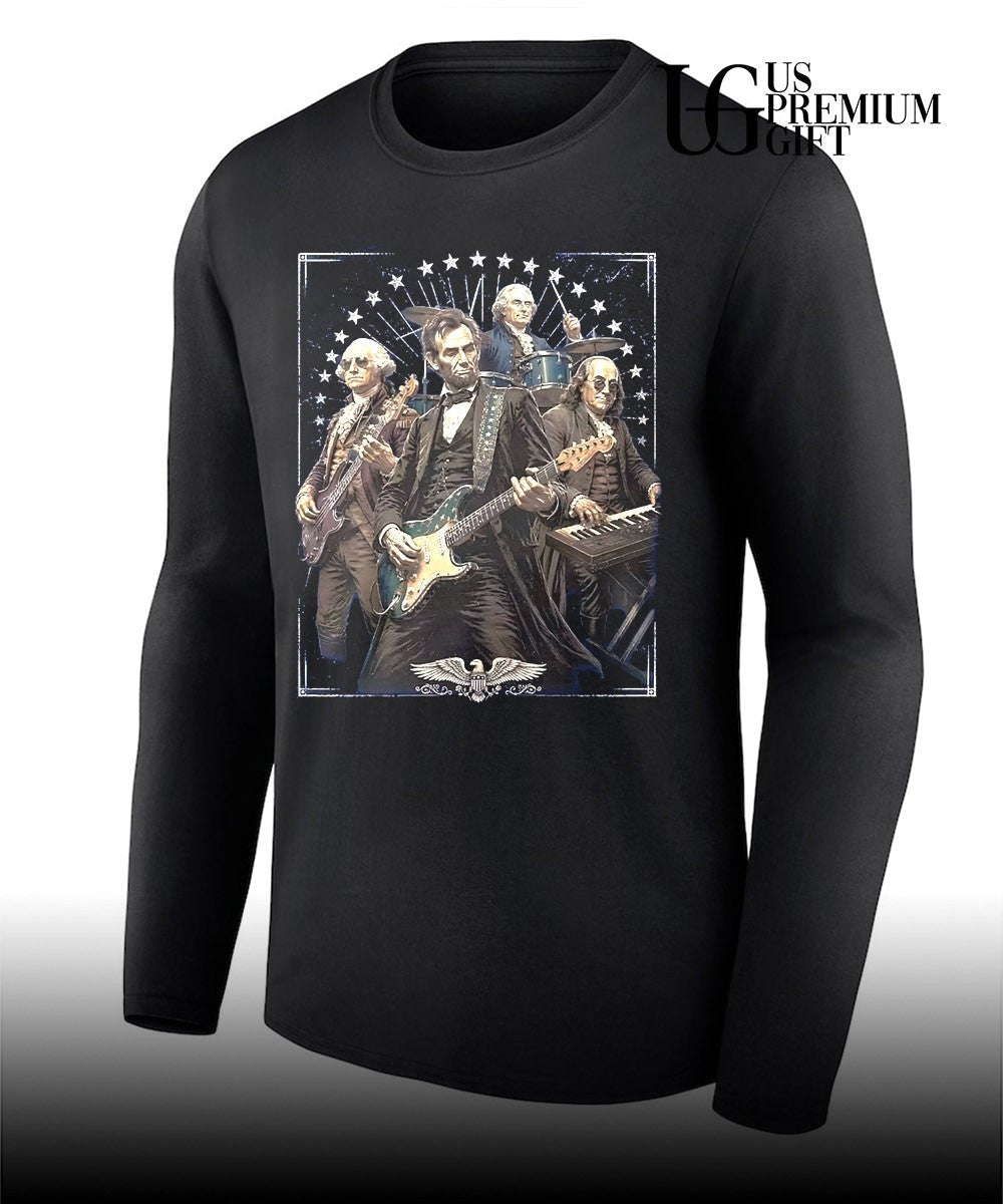 George Washington Abraham Lincoln Thomas Jefferson Benjamin Franklin shirt Unisex
