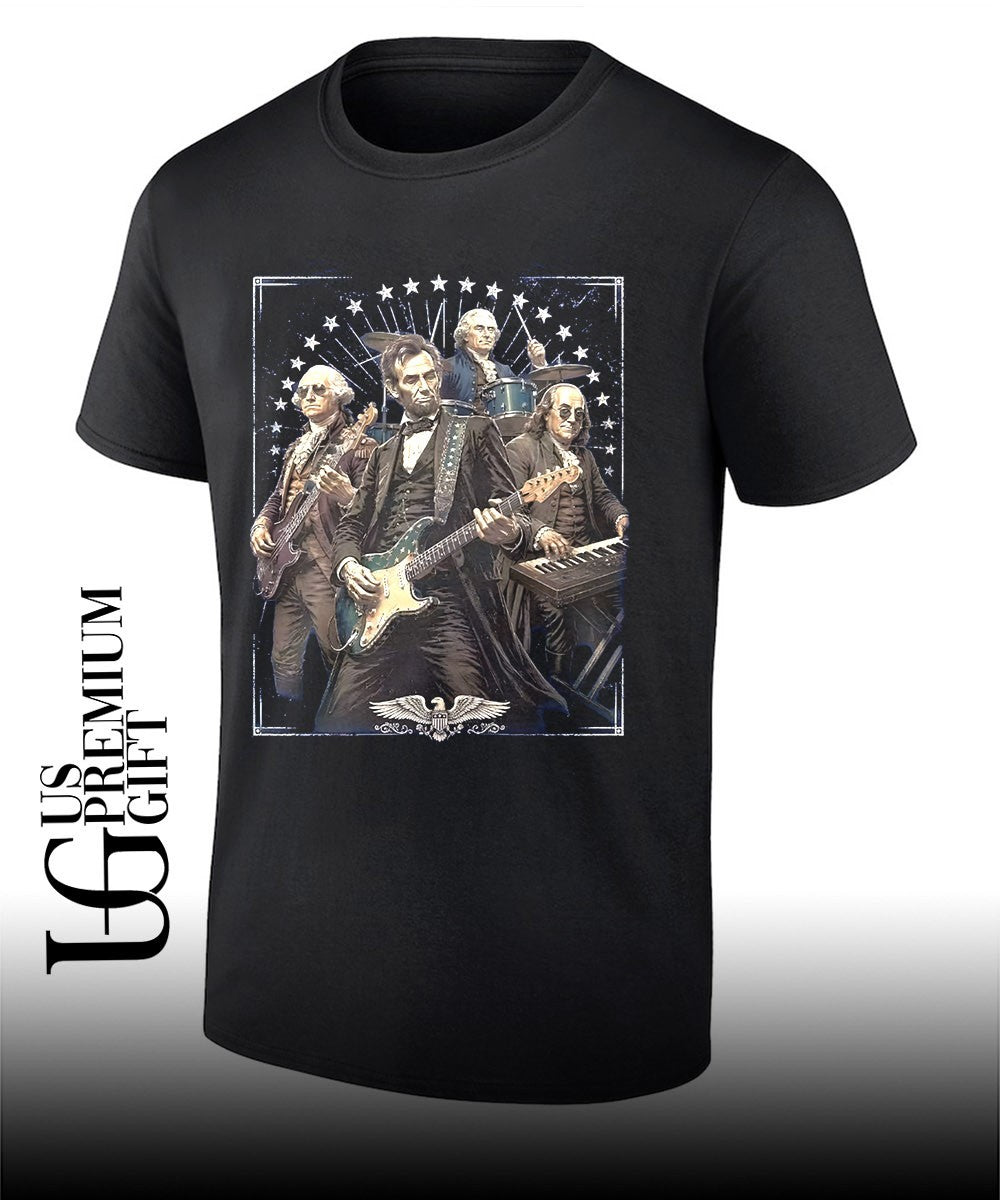 George Washington Abraham Lincoln Thomas Jefferson Benjamin Franklin shirt Unisex