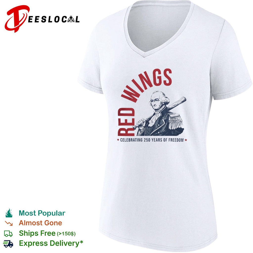 George Washington Red Wings Celebrating 250 Years of Freedom baseball shirt Unisex