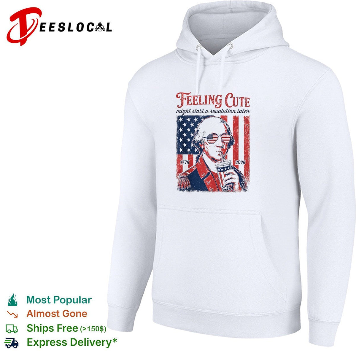 George Washington feeling cute might start a revolution later shirt Unisex