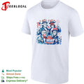 George Washington founding fathers USA 250 anniversary fireworks and birday cake shirt Unisex