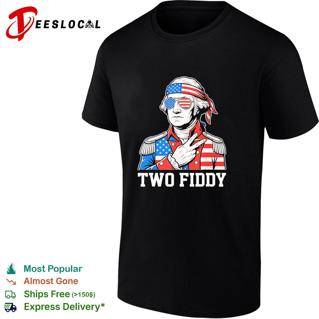 George Washington two fiddy shirt Unisex