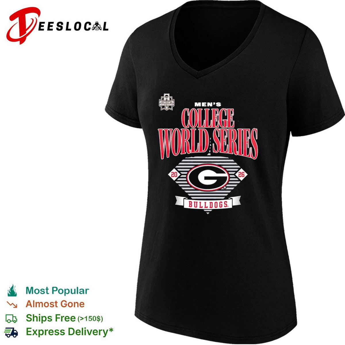 Georgia Bulldogs 2026 College World Series Omaha NCAA Championship shirt Unisex