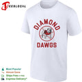 Georgia Bulldogs Diamond Dawgs baseball circle logo shirt Unisex