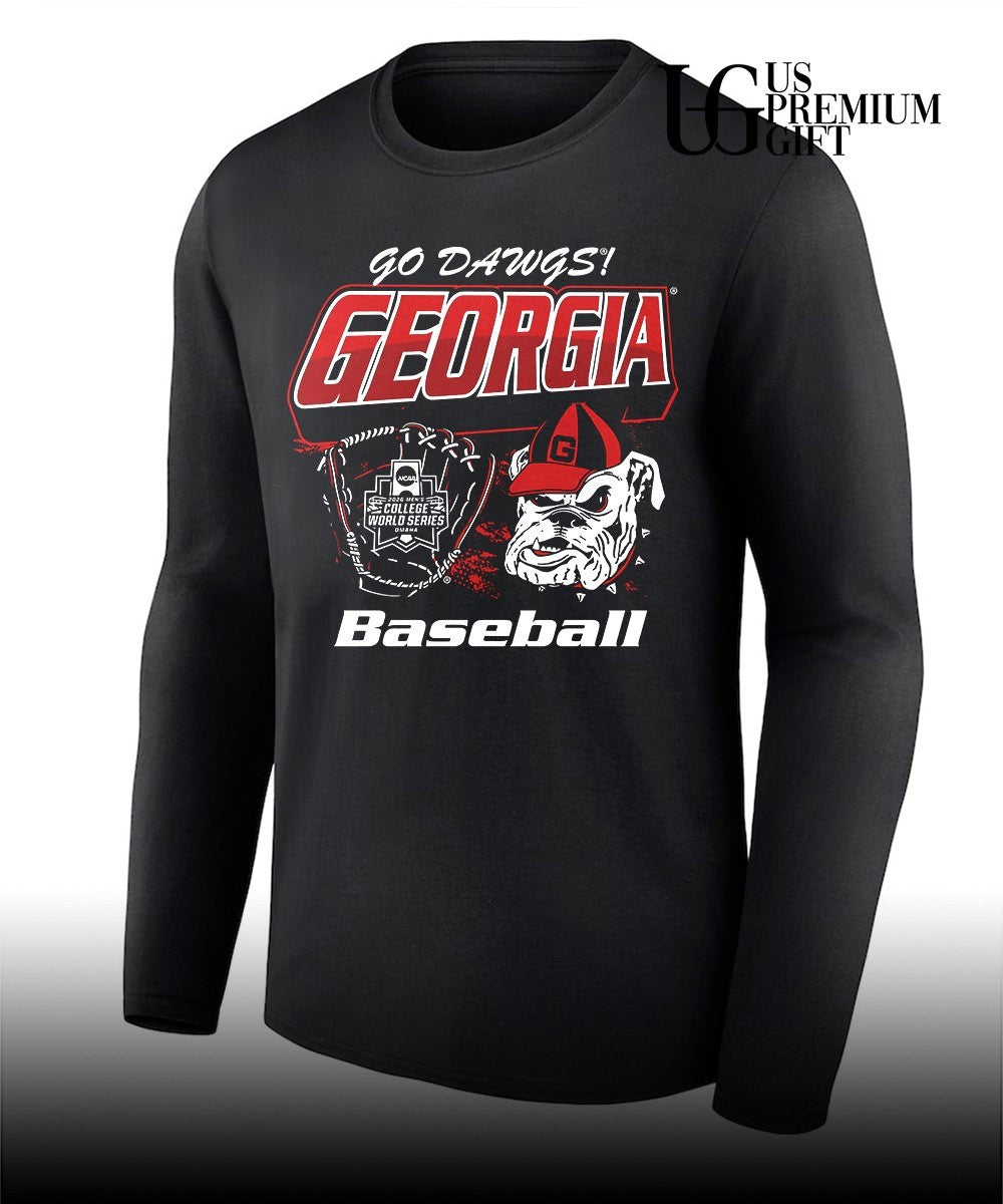 Georgia Bulldogs NCAA 2026 Men’s College World Series Go Dawgs Baseball shirt Unisex