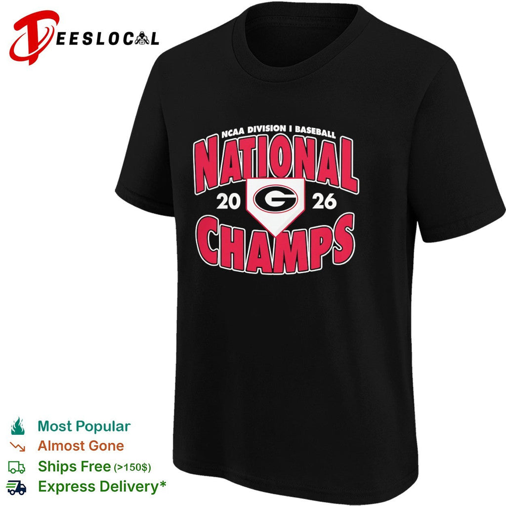 Georgia Bulldogs NCAA Division I Baseball National Champs 2026 shirt Unisex
