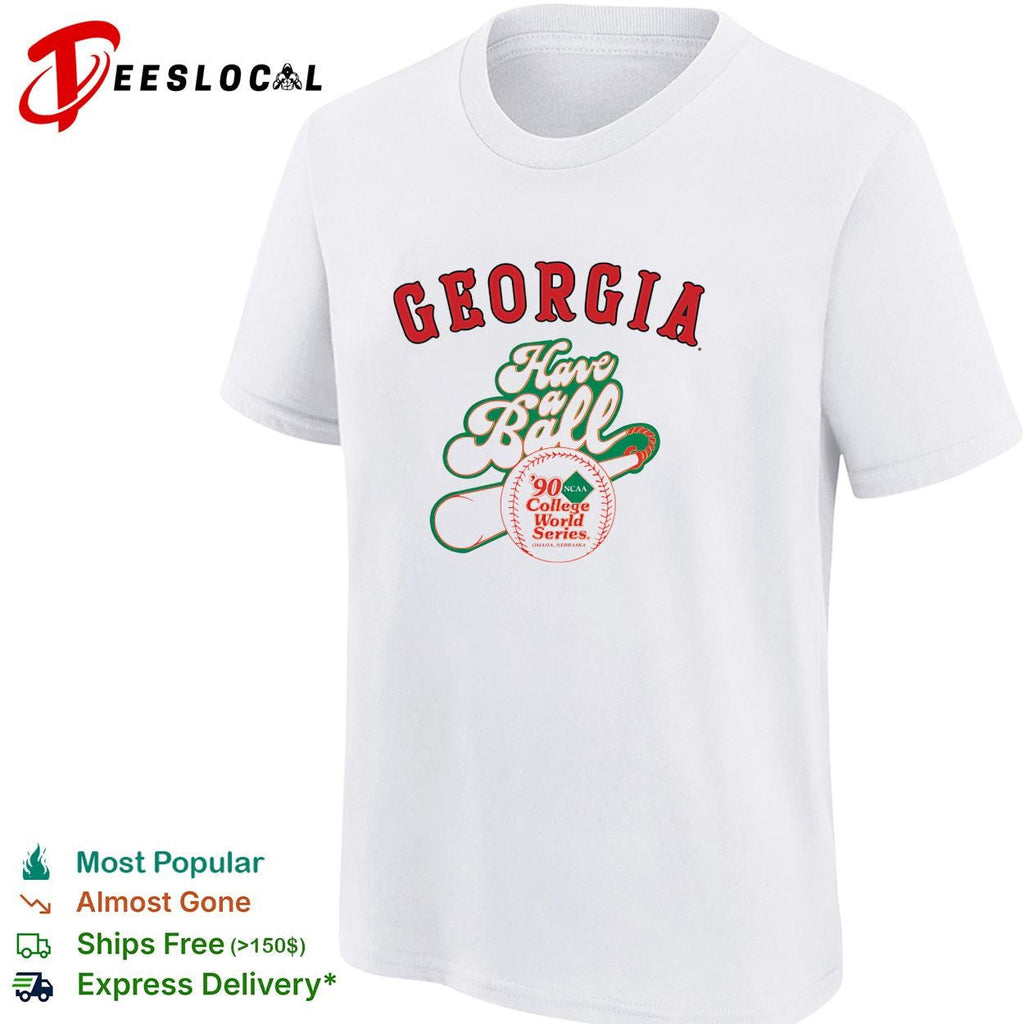 Georgia Bulldogs have a ball 1990 NCAA College World Series baseball shirt Unisex