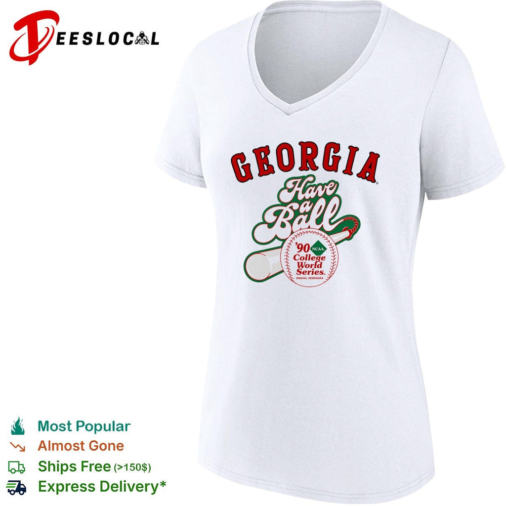 Georgia Have a Ball 90 NCAA College World Series Omaha Nebraska baseball shirt Unisex