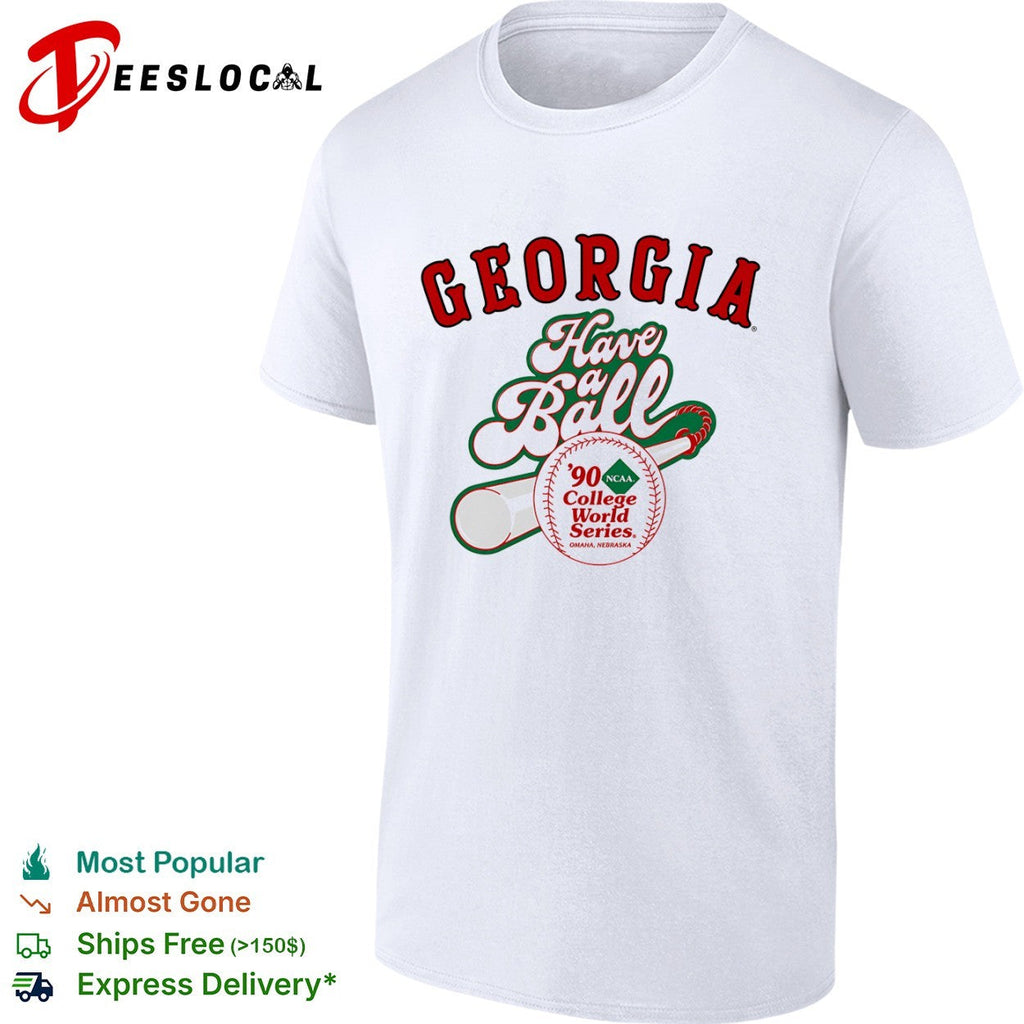 Georgia Have a Ball 90 NCAA College World Series Omaha Nebraska baseball shirt Unisex
