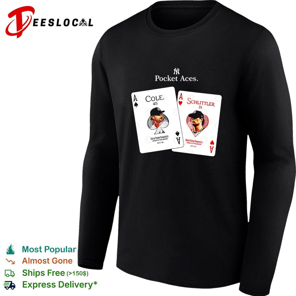 Gerrit Cole Schlittler New York Yankees pocket aces graphic shirt Unisex