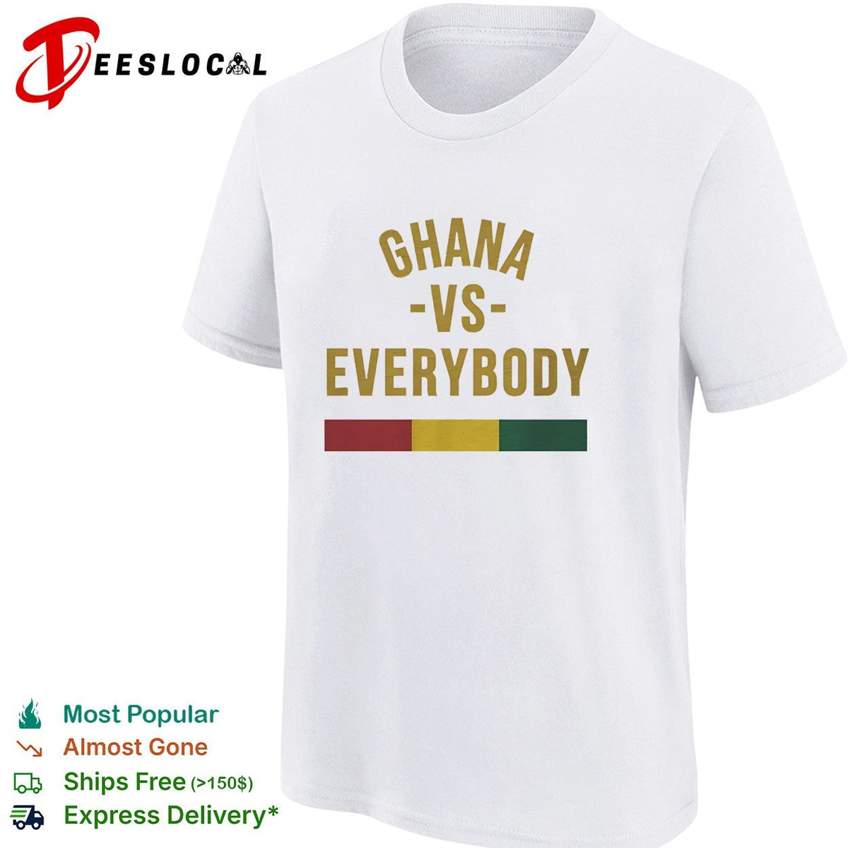 Ghana vs everybody flag soccer pride shirt Unisex