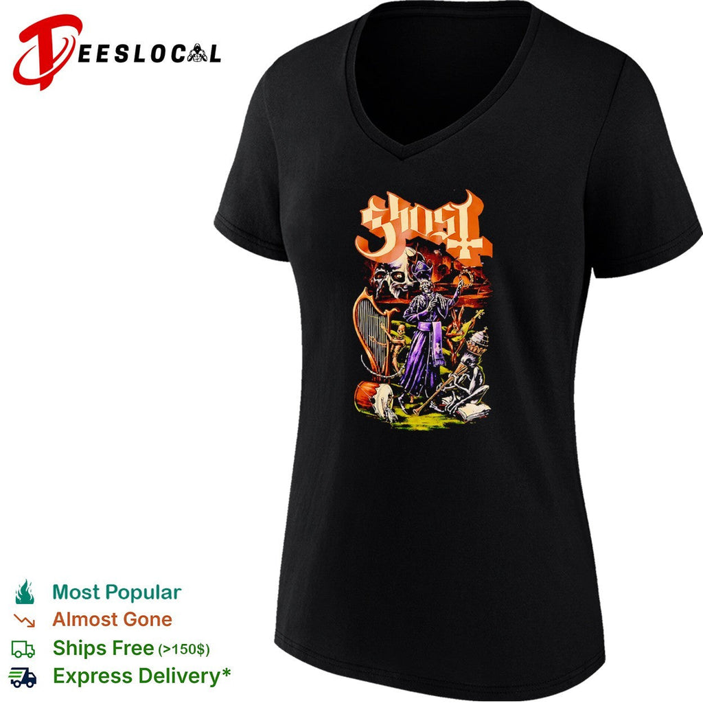 Ghost skull pope shirt Unisex