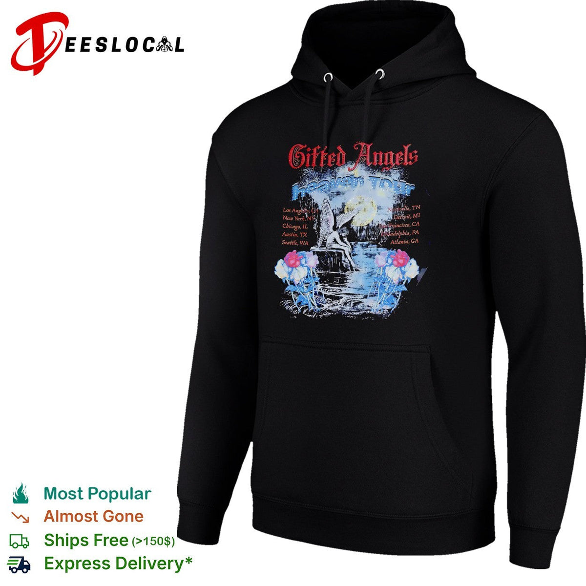 Gifted Angels Heaven Tour Los Angeles New York Chicago Austin Seattle shirt Unisex