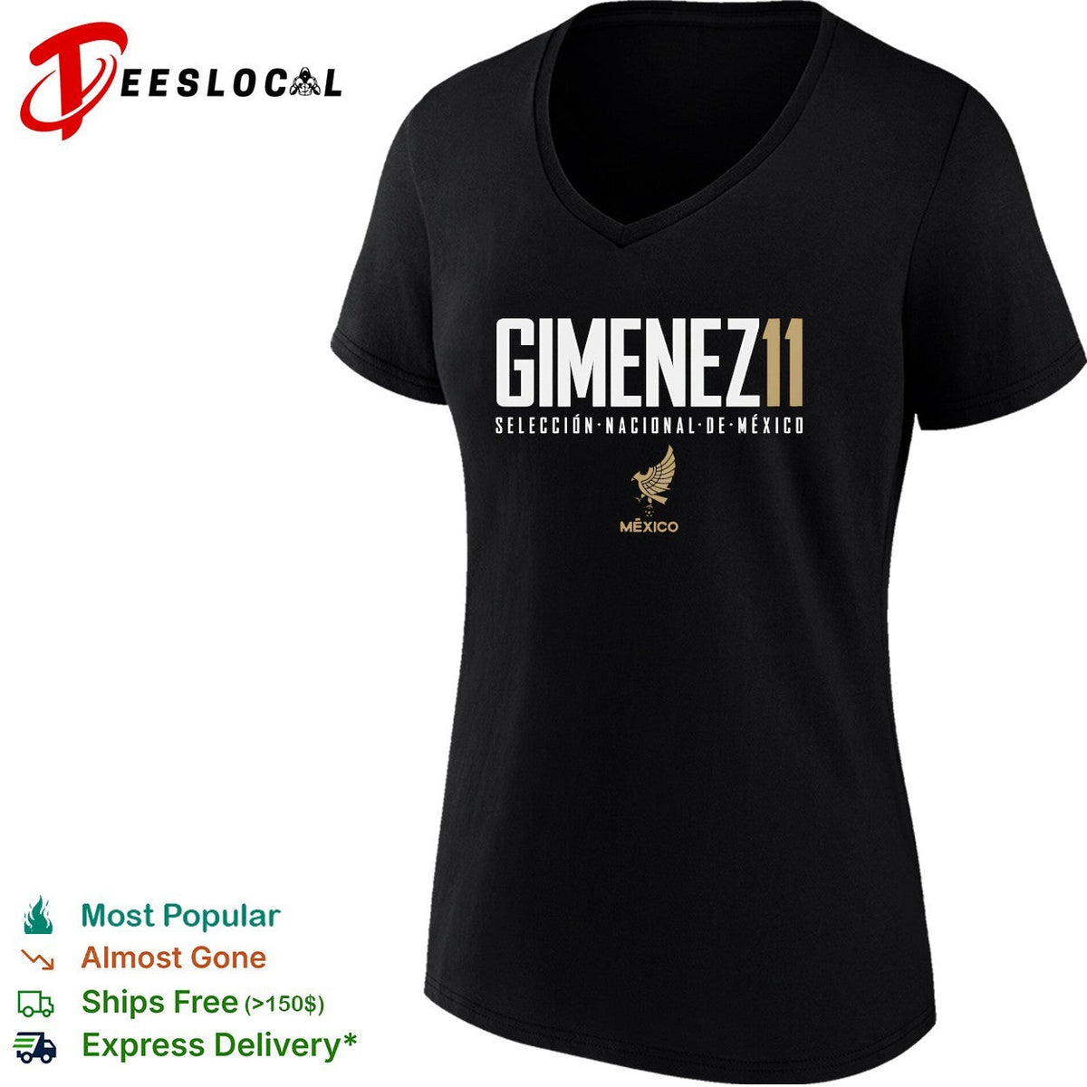 Gimenez 11 Mexico Seleccion Nacional soccer shirt Unisex