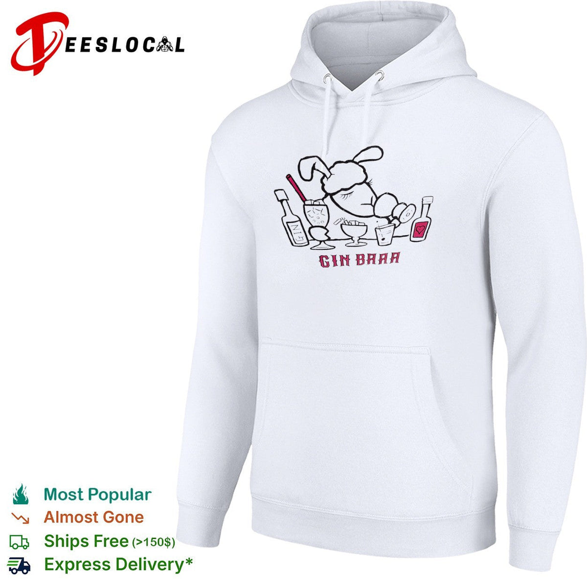 Gin Baaa Sheep Drinking Cocktails shirt Unisex