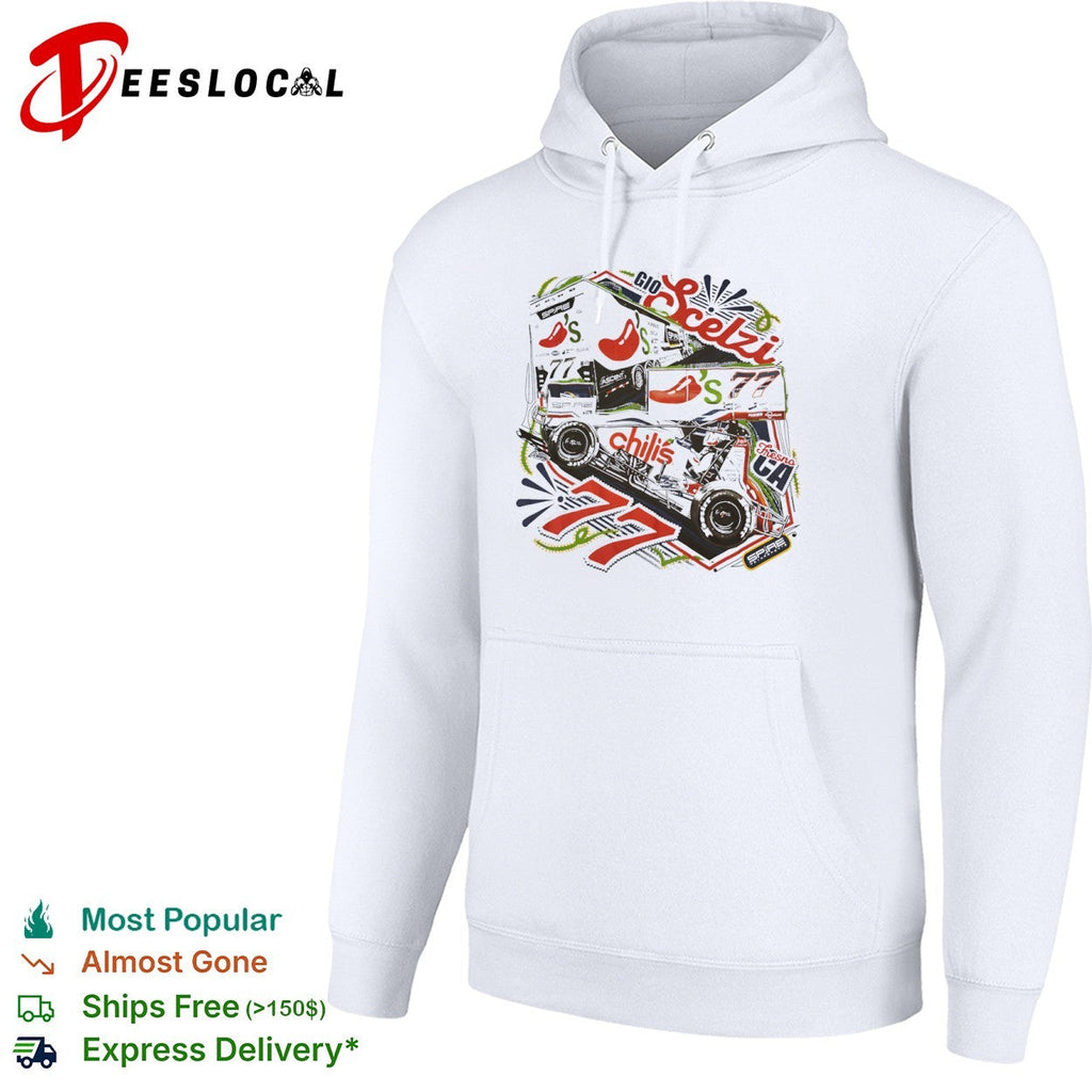 Gio Scelzi Chili s 77 Spire Motorsports Fresno CA Sprint Car Racing Graphic shirt Unisex